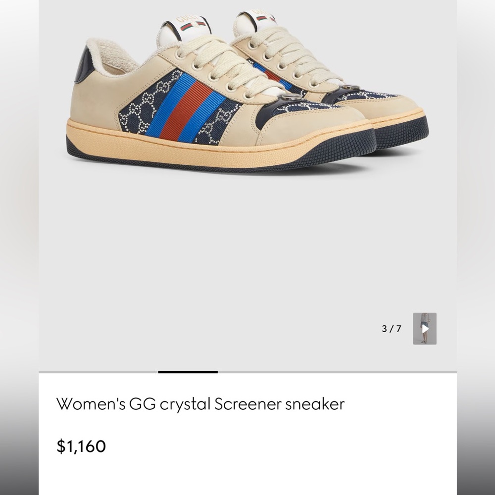 Gucci crystal logo sneakers